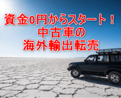 塩ウニ湖にたたずむ車