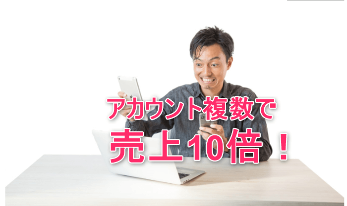 売上に驚く男性